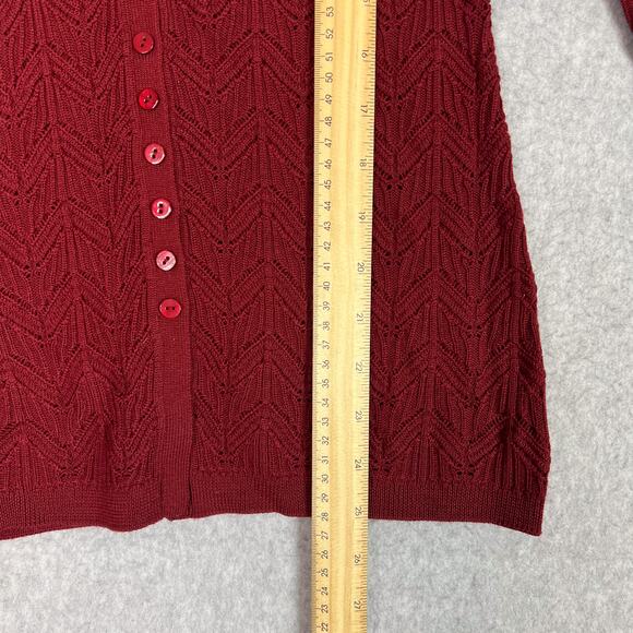 Reformation Chianti Sutton Regenerative Merino Open Knit Sweater Size XS - Picture 9 of 9